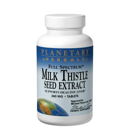 Full Spectrum Milk Thistle Seed Extract 260mg Planetary Herbals 30 Tabs