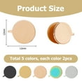 thumbnail image 2 of 10Pcs 5 Colors 304 Stainless Steel Cuff Earrings Flat Round Mixed Color 13x12mm 2pcs/color, 2 of 6