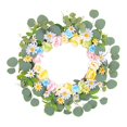 thumbnail image 4 of Corona de Rosas Corona de Verano Corona de Margaritas de Moda Simple, Corona de Flores Artificiales para Puerta de Entrada Jardín, Boda, Pared, Patio, 4 of 8