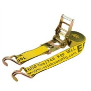 Erickson 52300 Yellow 2" X 15' Medium Duty Ratcheting Tie Down Strap