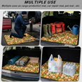 thumbnail image 5 of Yspwyqan Car Trunk Mat, 29" x 39" Universal Fit All Weather Cargo Liner, Vintage Floral Aesthetic Auto Interior Decor Accessory, Easy to Clean Trunk Liner for Most SUVs & Wagons, 5 of 7