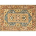 thumbnail image 1 of Ahgly Company Machine Washable Indoor Rectangle Traditional Metallic Gold Area Rugs, 2' x 5', 1 of 7