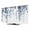 Blue Gray White, variant on Green Eucalyptus Leaves TV Cover for 24 Inch Screen,Stretch Fabric Dustproof TV Display Protector,Weeping Spring Botanical Summer Elastic Slipcover Monitor Cover for Desktop Computer 20.9"x11.8"