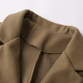 thumbnail image 7 of Trench Coat Winter Coats for Women Women's Winter Double Wool Coat Long Sleeve Notch Lapel Long Trench Coat, 7 of 7