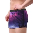 thumbnail image 4 of Daiia Purple Moon Tree Night Sky Men's Underwear Boxer Briefs, Cotton Stretch Moisture-Wicking Underwear-Medium, 4 of 9