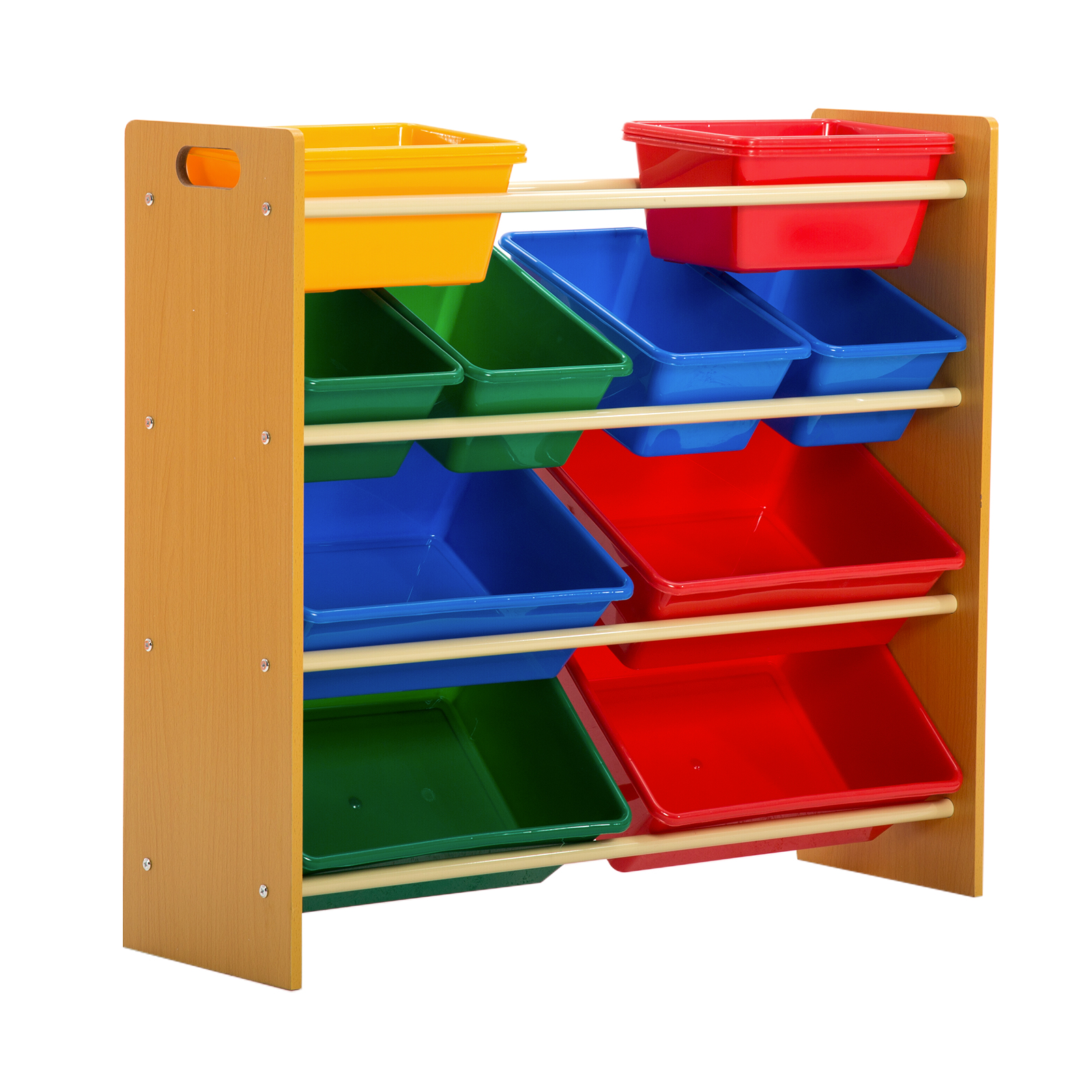 childrens storage shelves bins