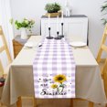 thumbnail image 5 of Nappe Décorative en Coton Long Motif Tournesol à Carreaux, 5 of 5