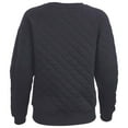 thumbnail image 3 of Women's Boxercraft Black Louisville Cardinals Quilted Pullover Sweatshirt, 3 of 3
