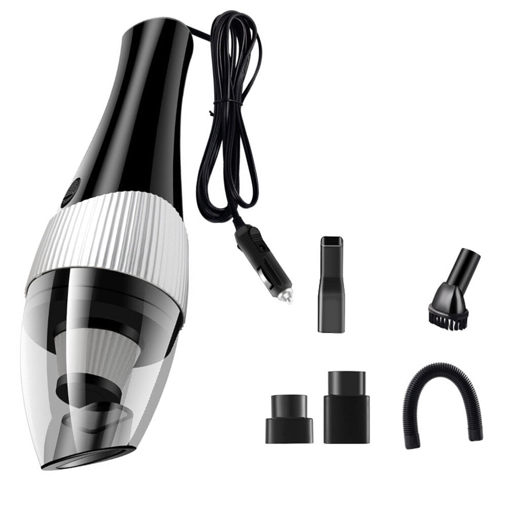 HEANUJJ 1Set Car Vacuum Cleaner Portable Handheld Auto Vacuum Cleaner Black ABS Material