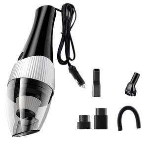 HEANUJJ 1Set Nettoyeur à vide de voiture portable à main Auto Aspirateur noir ABS Matériau