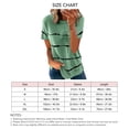 thumbnail image 4 of Summer Short Sleeve T Shirt, Women Short Sleeve T Shirt Loose Cut Stripes Pattern Skin Friendly Breathable For Office ANGGREK ED1711, 4 of 5
