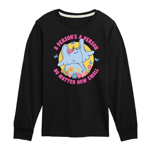 Horton Hears a Who - Horton A Persons A Person - Toddler & Youth Long Sleeve Graphic T-Shirt