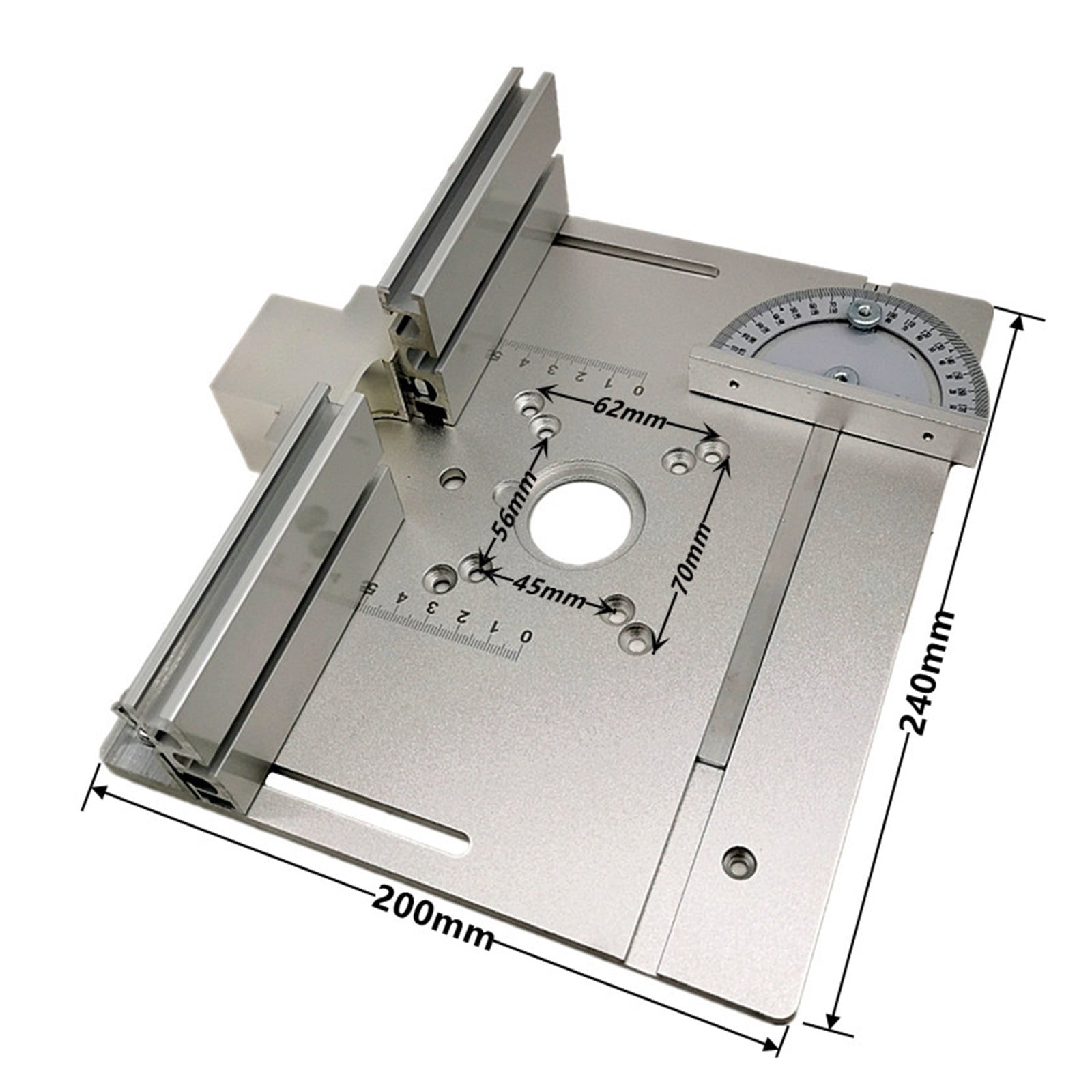 Router Table Insert Plate For Woodworking Benches Table Saw With Miter Gauge Guide Aluminium Profile Fence Sliding Brackets