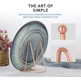 thumbnail image 4 of Rose Gold Decorative Plate Stand Holder Picture Frame Stand Easel Display Stand, 4 of 6