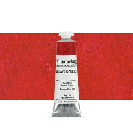 UPC: 0877463001000 | Williamsburg Handmade Oil Paint 37 ml Quinacridone Red