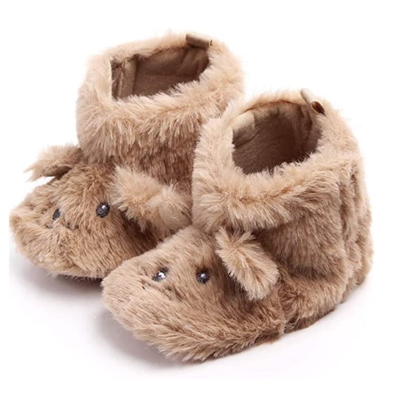 Laurenza's Baby Bear Slippers Gender Neutral 0-6M Size 2