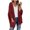 Wine red, variant on Oversized Open Front Female Casual Loose Knit Cardigan