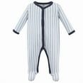 thumbnail image 4 of Luvable Friends Baby Boy Cotton Snap Sleep and Play 3pk, Train, 6-9 Months, 4 of 5