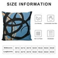 thumbnail image 5 of JEUXUS Black And Blue Pillow Covers Geometric Abstract Modern Art Line Throw Pillow Covers Modern Minimalist Style Decorative Square Cushion Case Boho Decoration For Couch Sofa Outdoor, 5 of 5