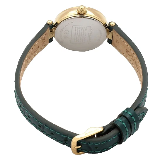 Coach Park 14503534 Green Dial & Leather Strap Quartz 26mm Womens