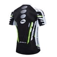 thumbnail image 2 of Short Sleeve Bicycling Jersey for Men Dry Fit Breathable Cycling Shirts Professional Riding Tops with Pockets Green L, 2 of 6
