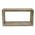 thumbnail image 7 of 52" Cube Shape Wooden Console Table with Open Bottom Shelf Charcoal Gray - Saltoro Sherpi, 7 of 7