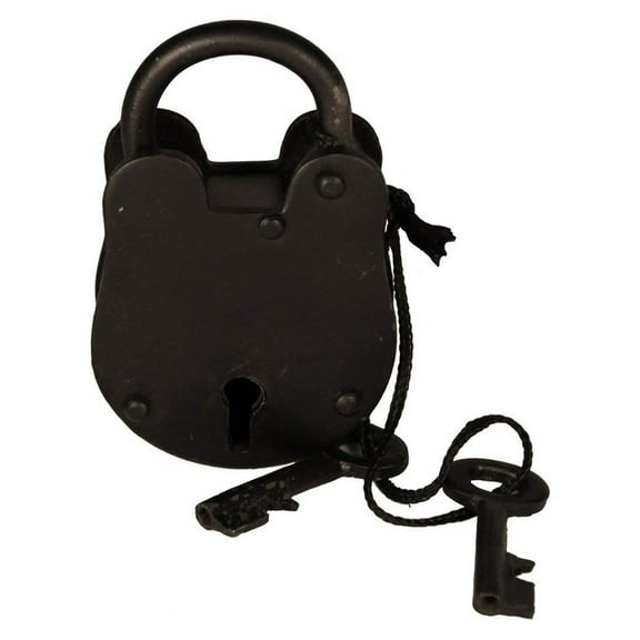 ANTIQUE IRON LOCK 3"