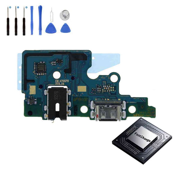 Eutoping USB Charging Port For Samsung Galaxy A70 A705 Dock Connector Charger Board Assembly Replacement with Tool