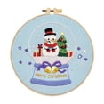 thumbnail image 3 of Abbracc Christmas Embroidery Kit for Adult Material Package Xmas Hand Embroidery Set Snowman, 3 of 9