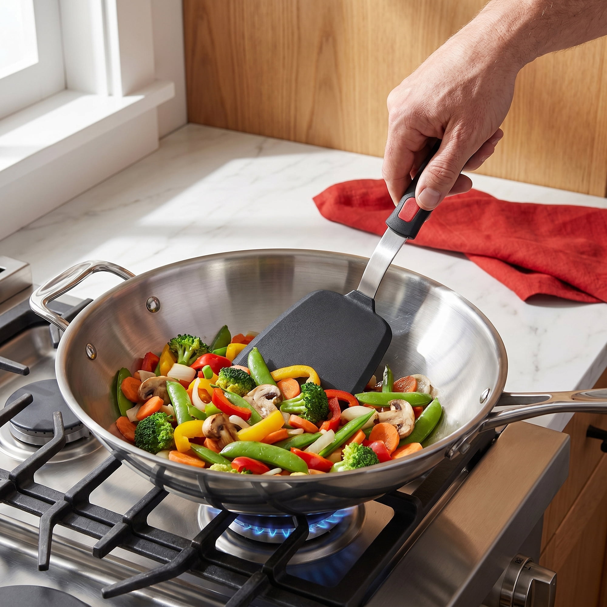 Unique Bargains Durable Heat-Resistant Dishwasher Safe Spatula Utensil Black 12.6" x 4.1"