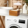 thumbnail image 5 of Dryer Sheet Holder, Acacia Wood Laundry Sheets Container, Laundry Room Organization and Storage for Farmhouse Laundry Room Decor and Accessories, Fabric Sheet Dispenser, 5 of 5