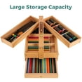 thumbnail image 3 of VISWIN Artist Storage Box,Portable Solid Beech Wooden Tool Box with Drawer, 3 of 6