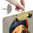 thumbnail image 6 of FORMRS Acrylic Clipboard with Low Profile Clip Standard A4 Letter Size, 12.5" x 9", Yellow Dog Artist, 6 of 8