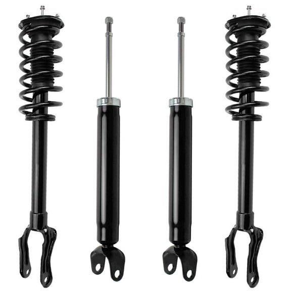 Detroit Axle - 3.6L Front Struts Rear Shocks for 11-15 Grand Cherokee Dodge Durango, 2011 2012 2013 2014 2015 Struts with Coil Spring Shock Absorbers Assembly Replacement Suspension Kit