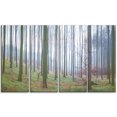 thumbnail image 2 of Autumn Tree Trunks Panorama - Oversized Forest Canvas Artwork, 2 of 3