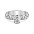 thumbnail image 4 of IGI Certified 4 Carat Oval Shape Lab Grown Diamond Engagement Ring | 14K White Gold | Adele Side Stone Lab Diamond Ring | FG-VS1-VS2 Quality Friendly Diamonds, 4 of 6