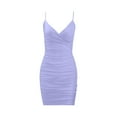 thumbnail image 5 of gljltg Women's Summer V-neck Sexy Dress – Polyester Fashion Party Beach Outfit with Bold V-neckline & Sexy Cut-Out Details, 5 of 9