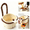 Brown, variant on Hanging Sink Drain Basket for Kitchen, Multifunctional Hanging Sink Drain Basket, Tea Leaves & Kitchen Waste, Dual-Purpose Drainage & Storage Hanging Filter Basket