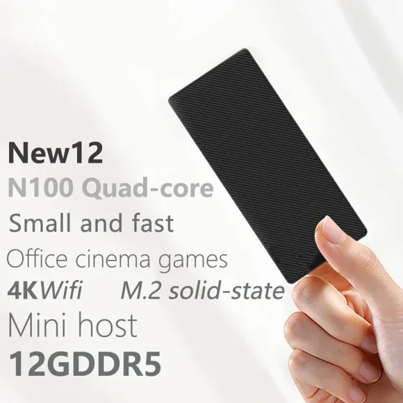 Mini PC SZBOX S1 Alder Lake N100 con Windows 11, DDR5, 12 GB, 16 GB, 256 GB, NVME SSD, WIFI, Bluetooth 4K, 1000 Mbit/s, computadora de escritorio para juegos
