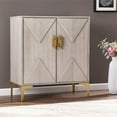 thumbnail image 3 of Meubles SEI Lantara Armoire de Rangement Moderne en Gris Lavé/or, 3 of 3