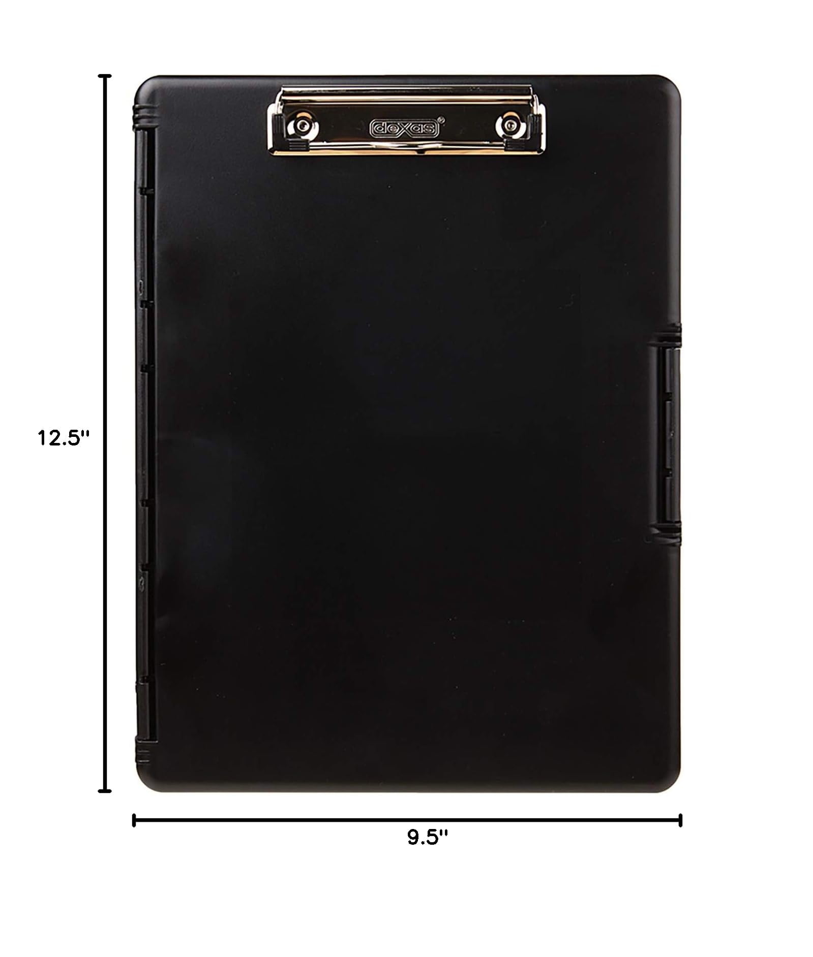 Slimcase 2 Plastic Clipboard With Storage And Side Opening  Black Office Supplies Clipboards To Organize Carry Store A4 Holder Style Functionality