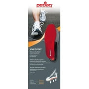 pedagÂ® VIVA SPORTÂ® Low Profile Semi-Rigid Orthotic Insole for Running with Metatarsal Heat Moldable Red Size 10M