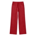 thumbnail image 5 of Womens Yoga Sweatpants Elastic Waist Sweatpants Solid Color Drawstring Wide Leg Sweatpants with Pockets Casual Soft Sweatpants Lounge Pants, 5 of 6