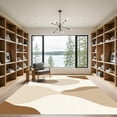 thumbnail image 2 of ODIKA 3'x5' Machine Washable Non-Slip Area Rug, Abstract Beige High Traffic Rug, Beige, 1085660, 2 of 7