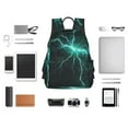 thumbnail image 4 of Balery Green Lightning Flash Mochila Ligera para Hombres y Mujeres – Resistente y Impermeable, Ideal para la Escuela, el Trabajo, los Viajes y el Uso Diario, 4 of 7