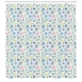 thumbnail image 3 of Ambesonne Snowflake Shower Curtain, Colorful Winter Leaf, 69"Wx70"L, Multicolor, 3 of 3