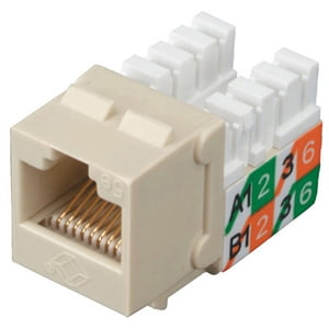 Cat5e Wiring Block - GIGABASE2 CAT5E JACK UNIVERSAL WIRING RED SINGLE PACK