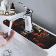 thumbnail image 7 of Sikiie Artistic Flower Butterfly Skull Splash Guard for Sink Faucet-1 PC Super Absorbent Fast Drying Mat Sink Gadgets-Splash Guard for Kitchen, Sink Mat, 7 of 7