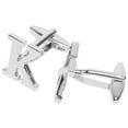 thumbnail image 3 of BodyJ4You 2PC Cufflinks Personalized Initials Letter K Men's Button Shirt Business Gift, 3 of 6