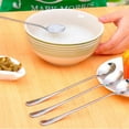 thumbnail image 3 of 8Pcs Silver Long Handle Spoons Flatware Coffee Drinking Tools Kitchen Gadget, 3 of 5